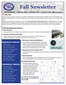 Fall 25 Newsletter October Front